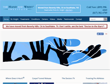 Tablet Screenshot of handandwristinstitute.com